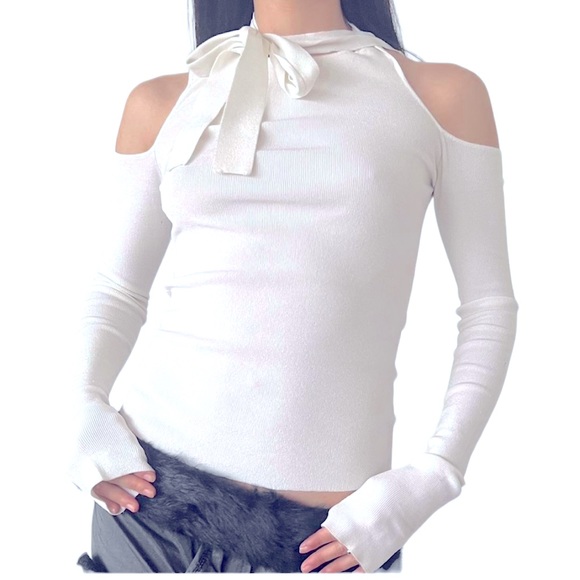 Gucci Tom ford pink cold shoulder with tie top s - Picture 7 of 8